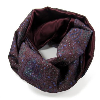Liberty print silk infinity scarf peregrine jude