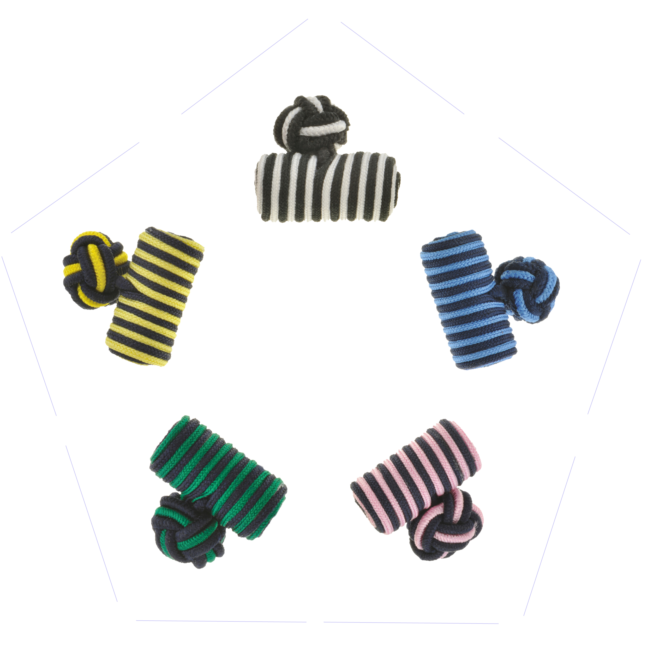 Striped Barrel Cufflinks